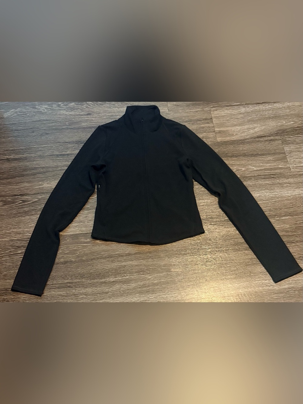 Vuori All The Feels Full Zip Jacket Black Long Sleeve Size Extra Small